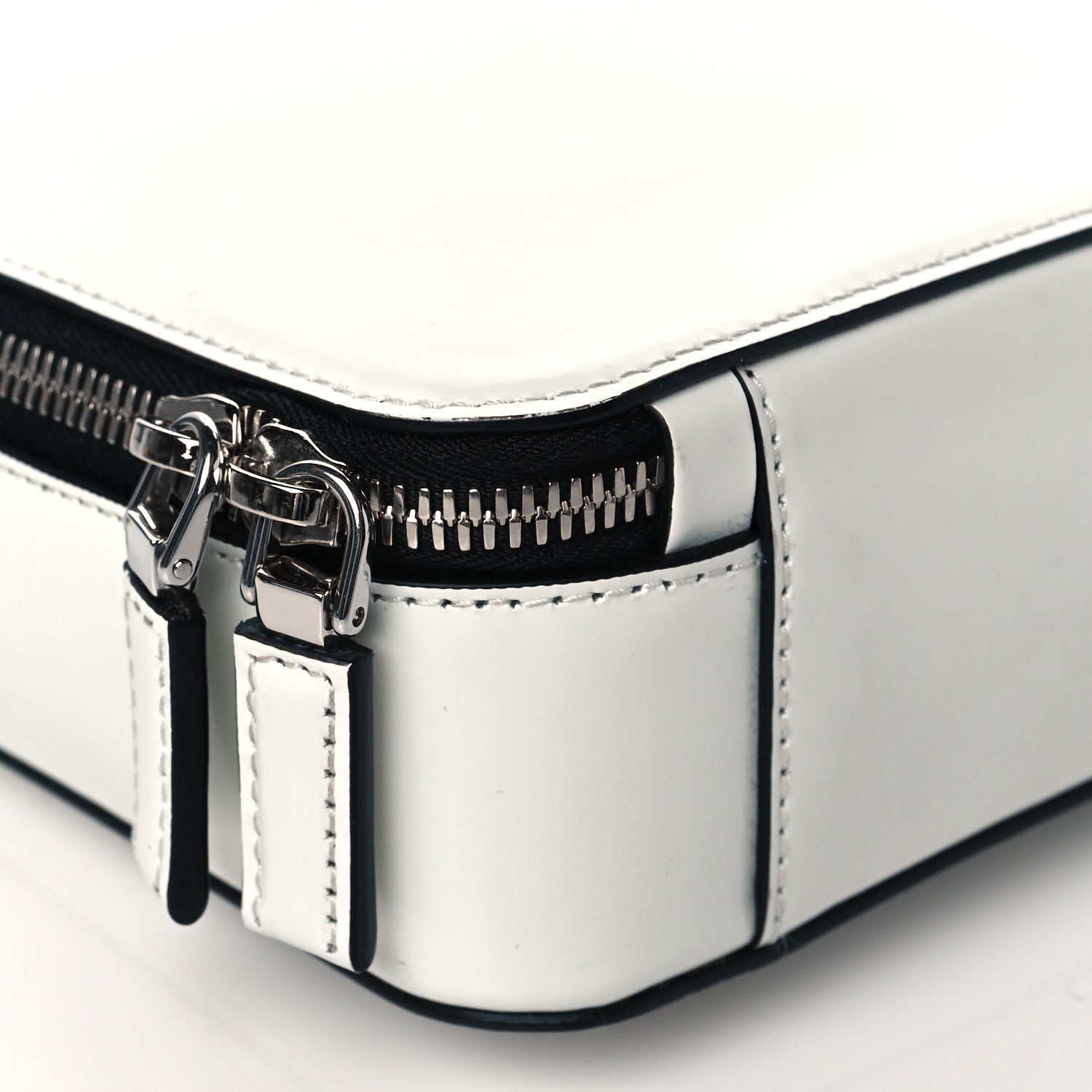 Prada Spazzolato Medium Brique Crossbody Bag White 9 of 10