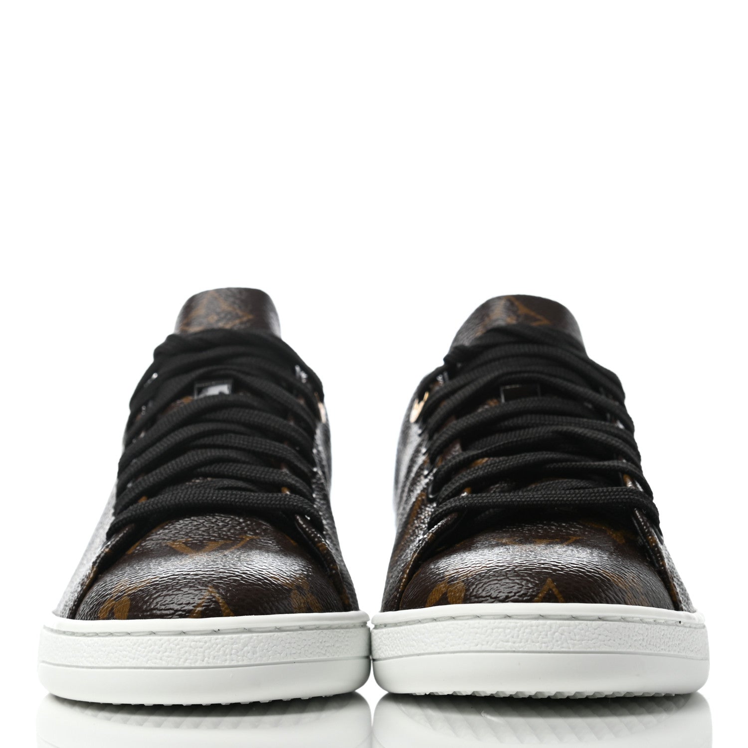 Louis Vuitton Patent Monogram Frontrow Sneakers 35 2 of 6