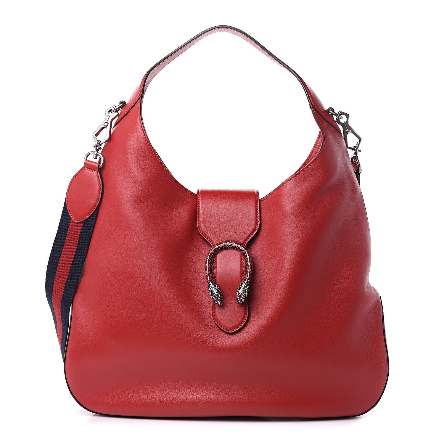 Gucci Calfskin Web Large Dionysus Hobo Red 1 of 12