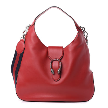 Gucci Calfskin Web Large Dionysus Hobo Red 1 of 12