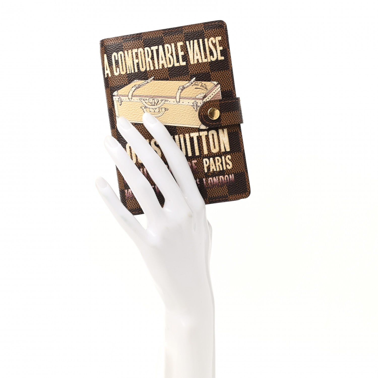 Louis Vuitton Damier Ebene Valise Small Ring Agenda Cover 2 of 6