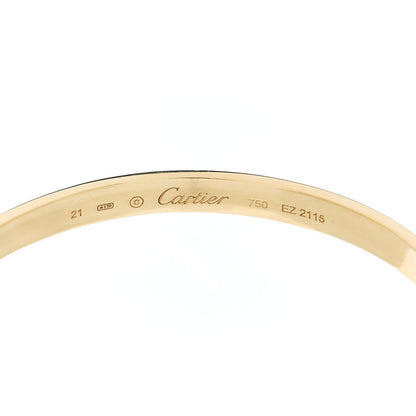 Cartier 18K Yellow Gold LOVE Cuff Bracelet 21 3 of 4