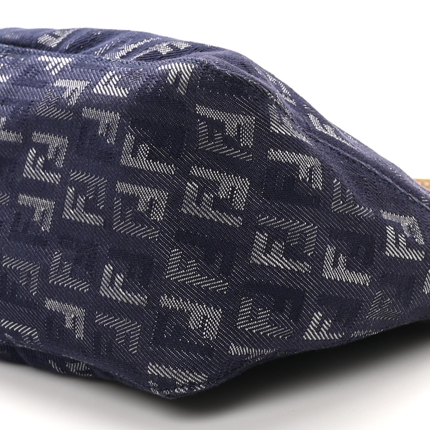 Fendi Denim Zucchino Vitello Pochette Blue 9 of 9
