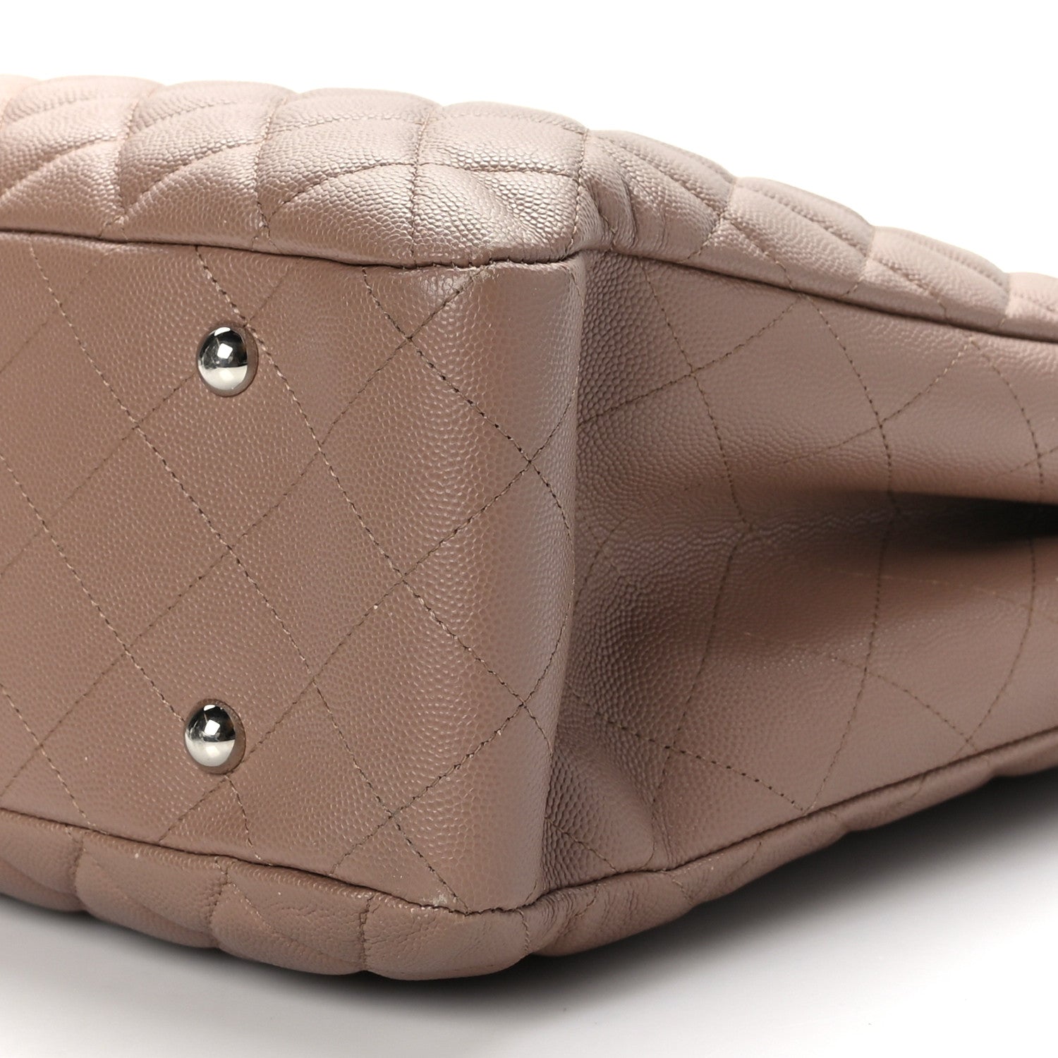 Chanel Caviar Quilted Large Shopping Tote Dark Beige 9 of 9