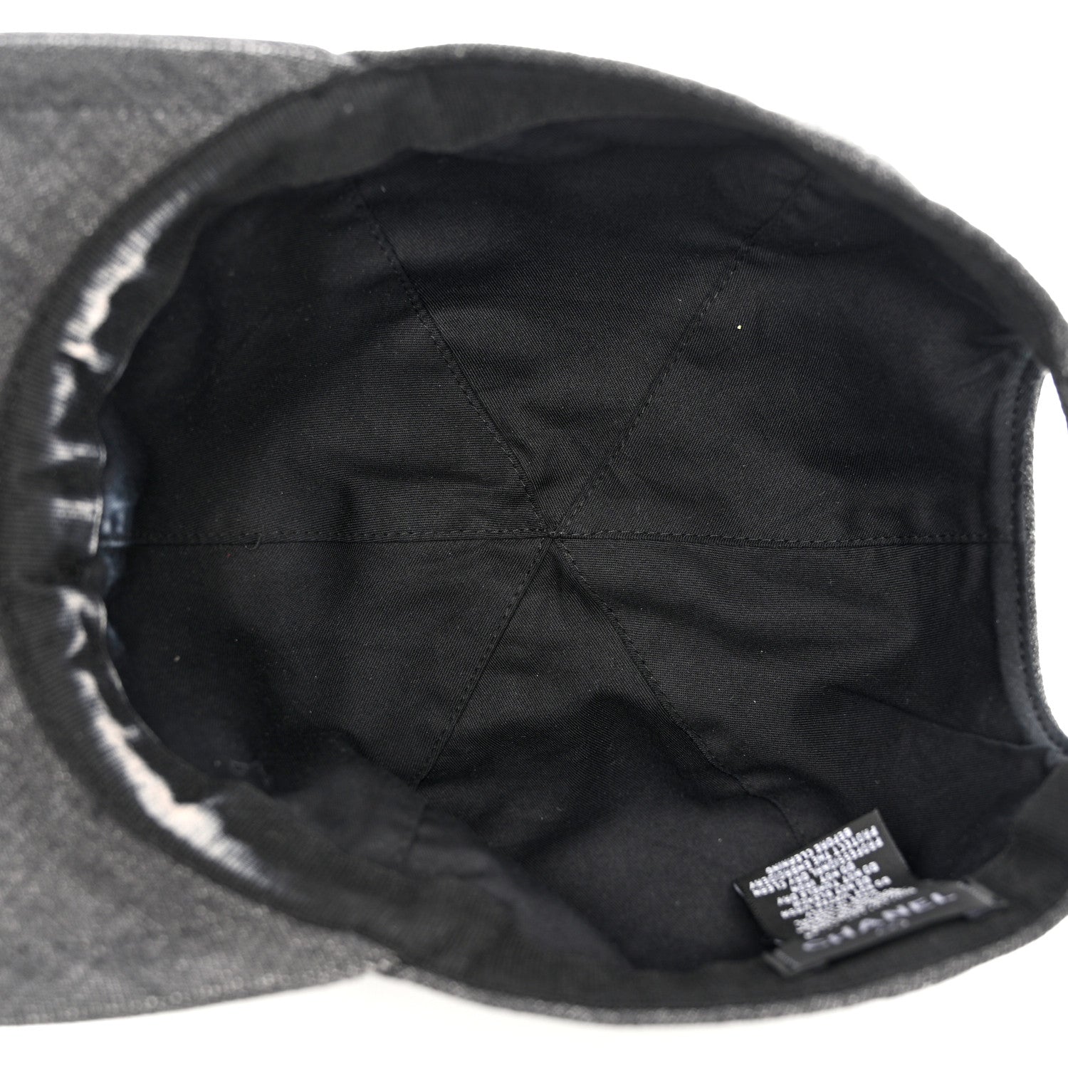 Chanel Cotton Sequin CC Cap Hat Black 7 of 10