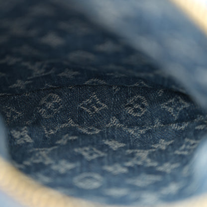 Louis Vuitton Denim Fairfax Pochette Blue 5 of 9