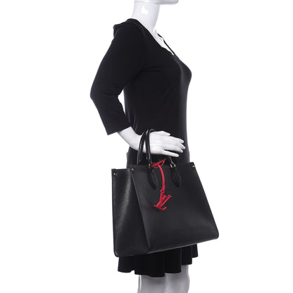 Louis Vuitton Epi Onthego MM Black 3 of 13