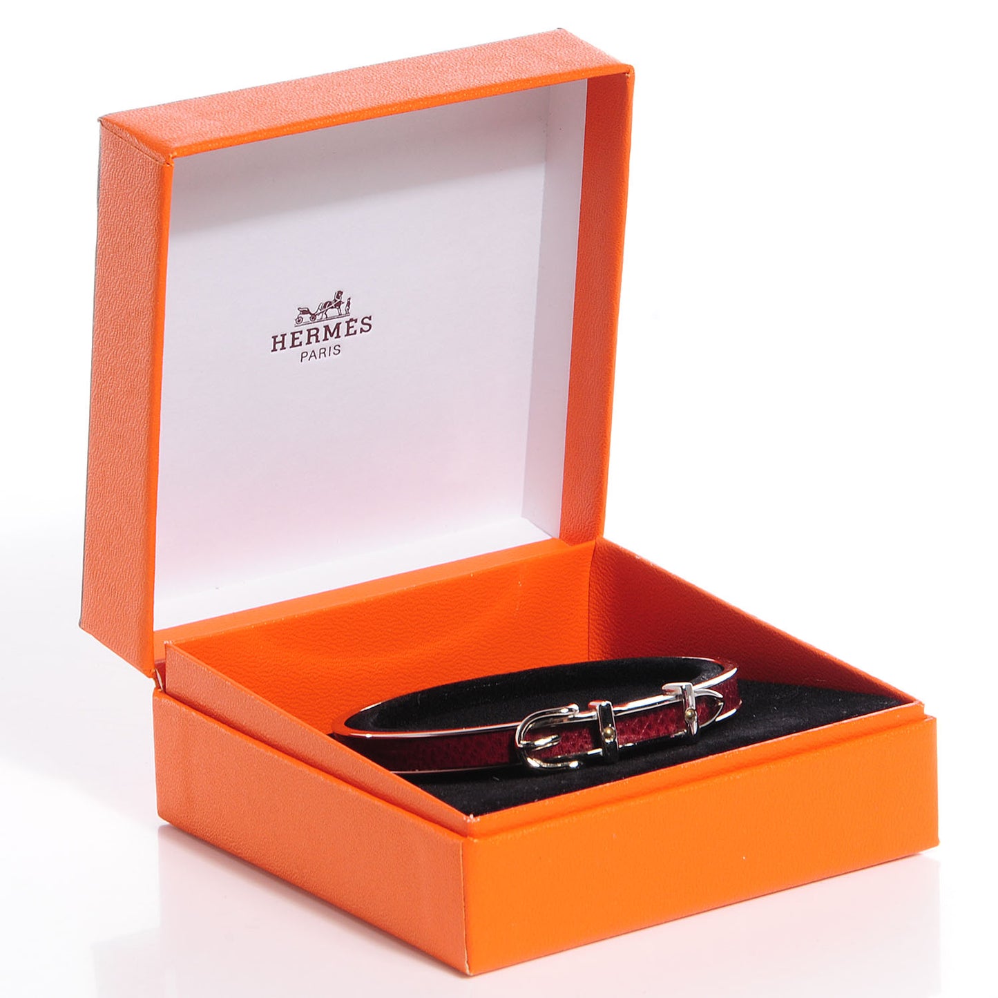 Vache Liegee Belt Buckle Bangle Rouge Garance