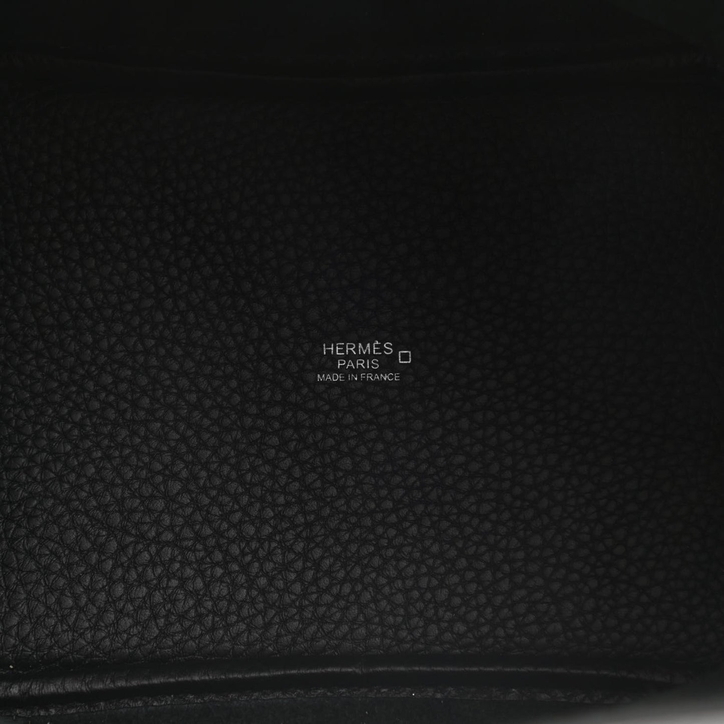 Taurillon Clemence Matte Alligator Picotin Lock Touch 18 PM Black