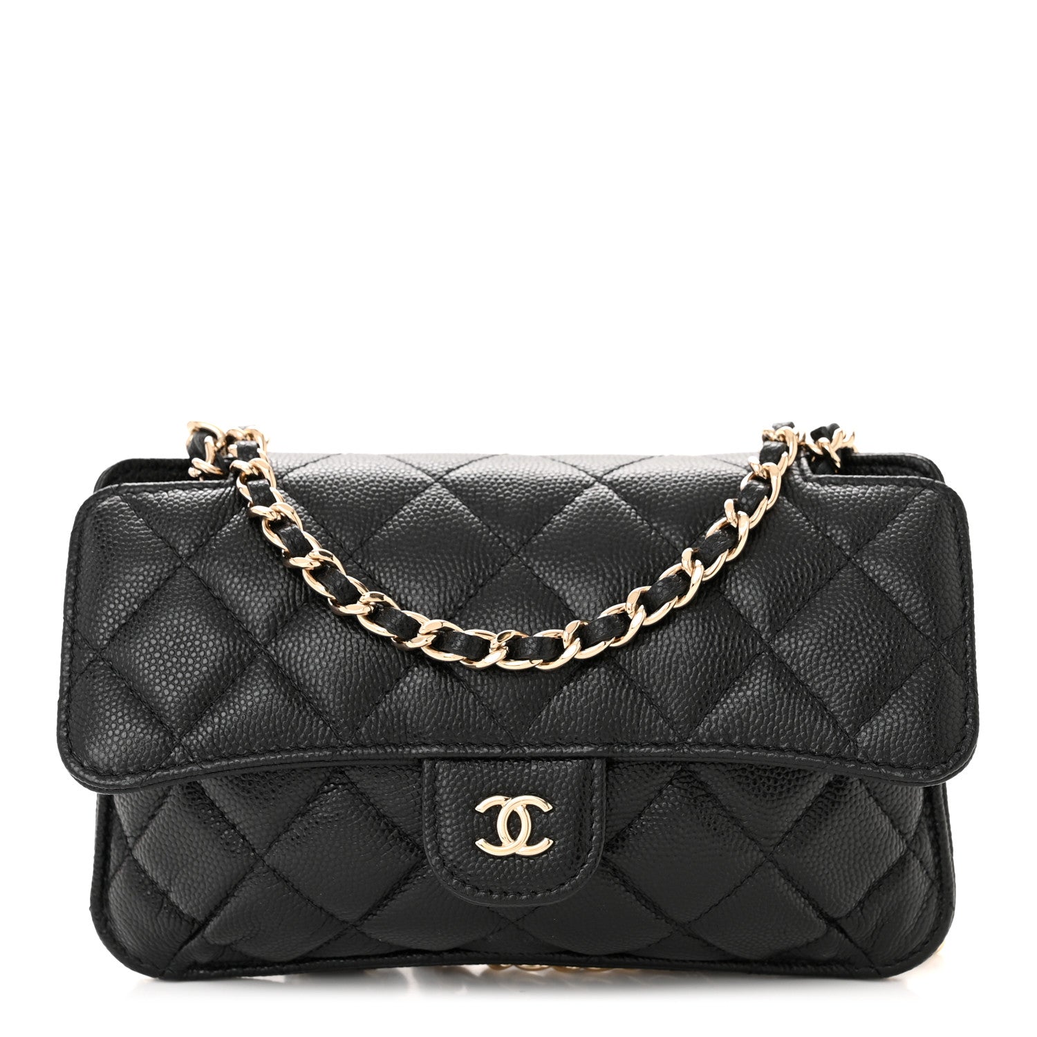 Chanel Caviar Fabric Graffiti Foldable Tote Bag With Chain Black Multicolor 3 of 18