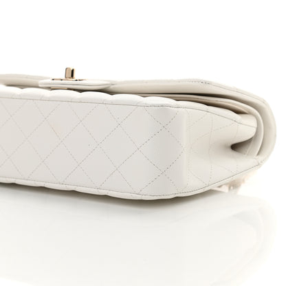 Chanel Caviar Quilted Medium Double Flap White 7 of 13
