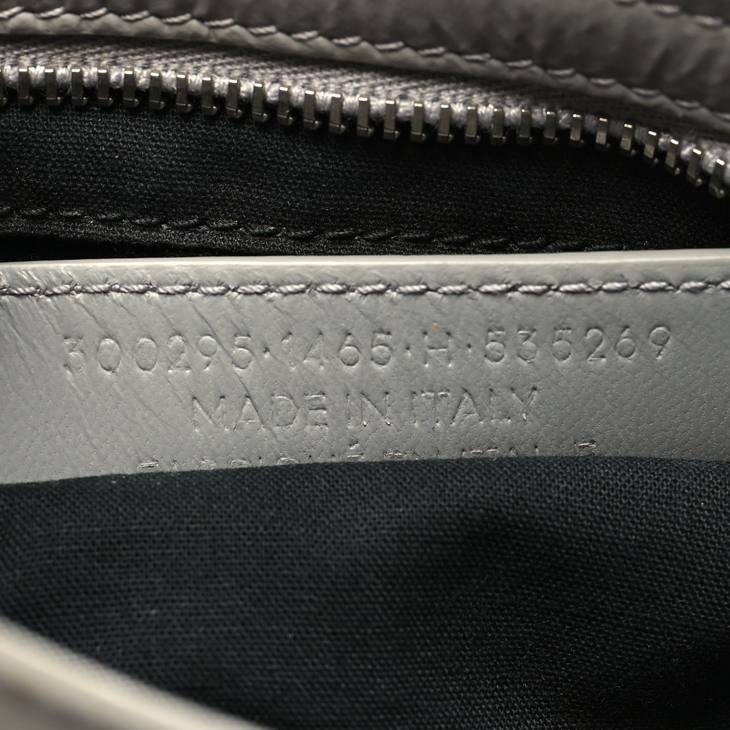 Matte Goatskin Rubber Covered Classic Hardware Mini City Gris Glace