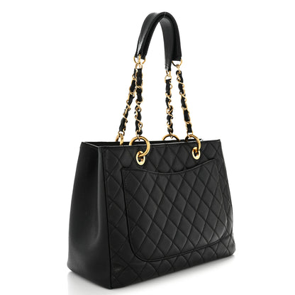 Chanel Caviar Quilted Grand Shopping Tote GST Black 3 of 15