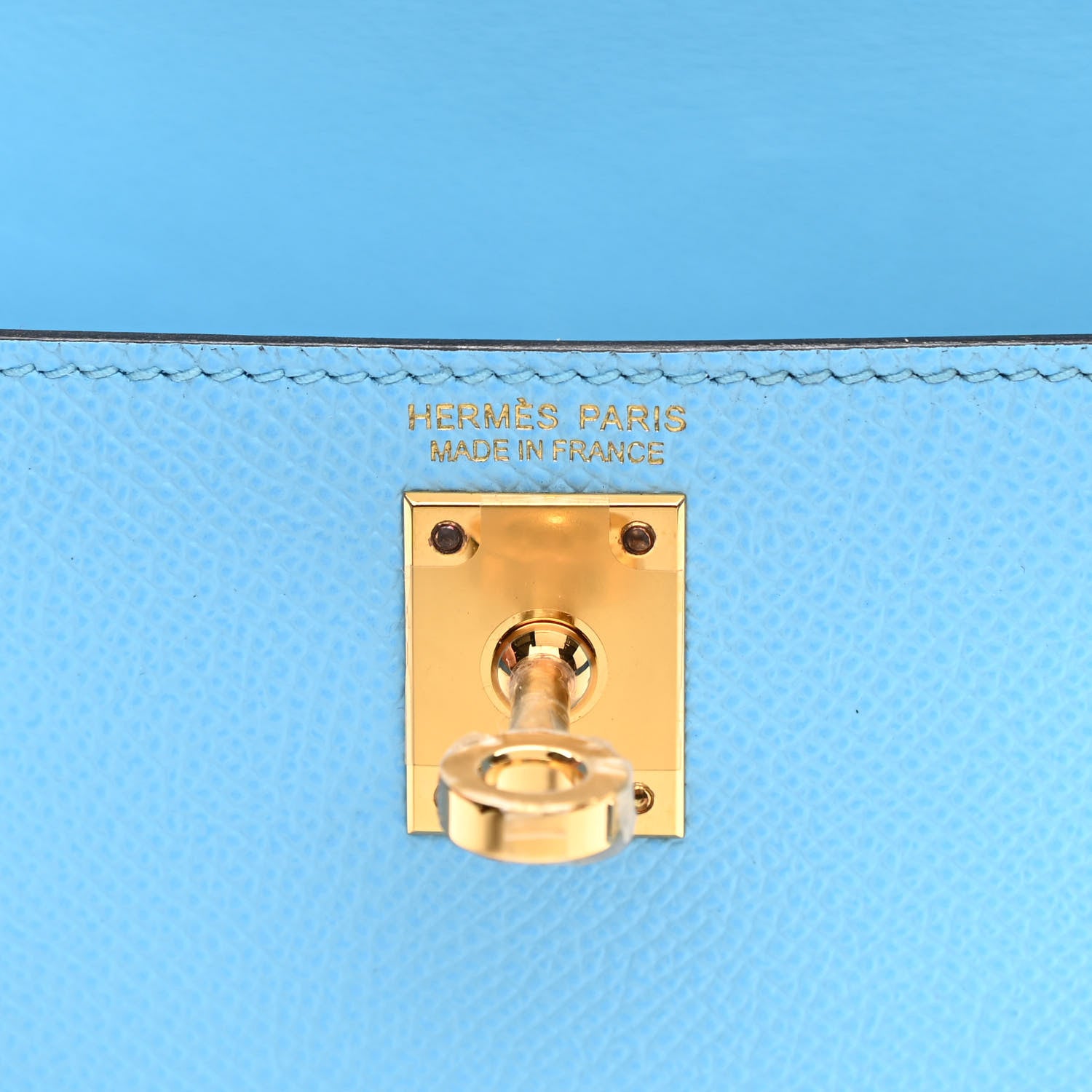 Hermes Epsom Mini Kelly Sellier 20 Celeste 6 of 12