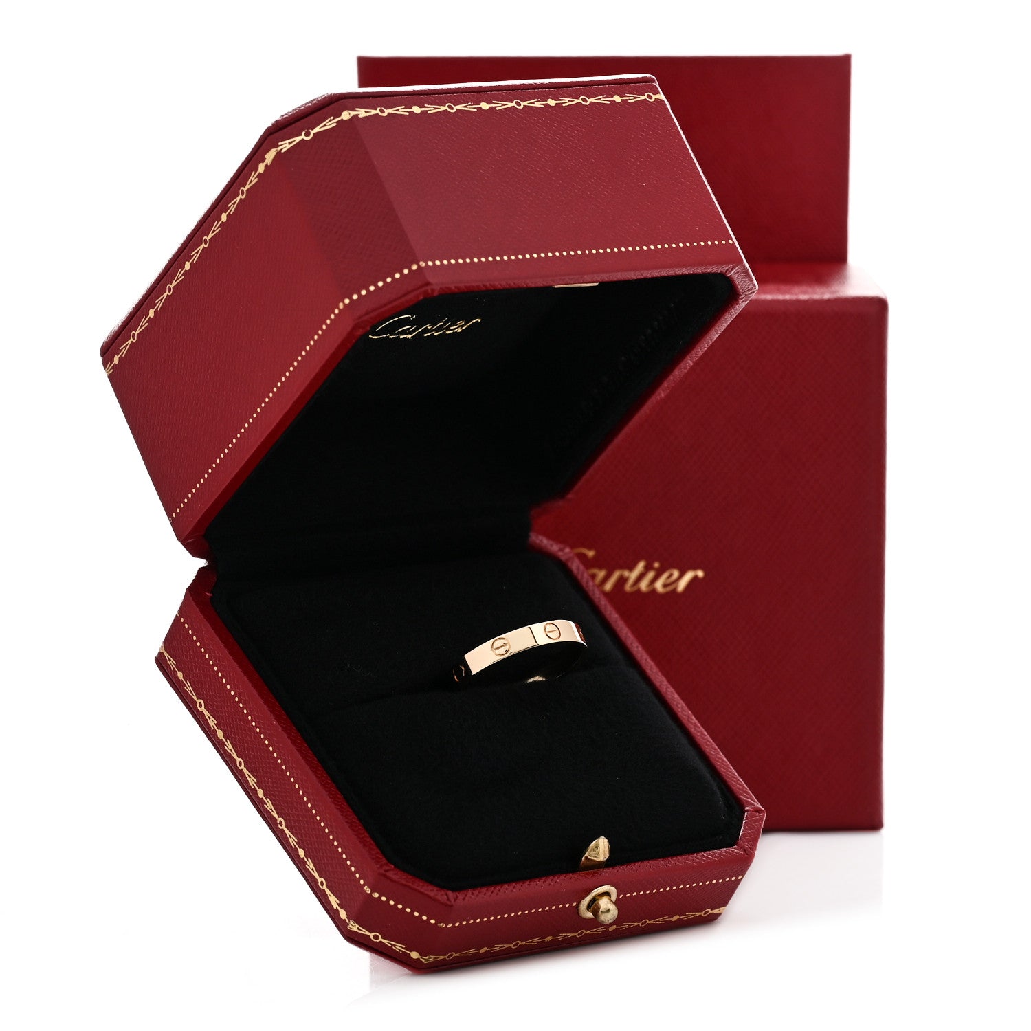 Cartier 18K Yellow Gold 3.5mm LOVE Wedding Band Ring 61 9.5 5 of 5