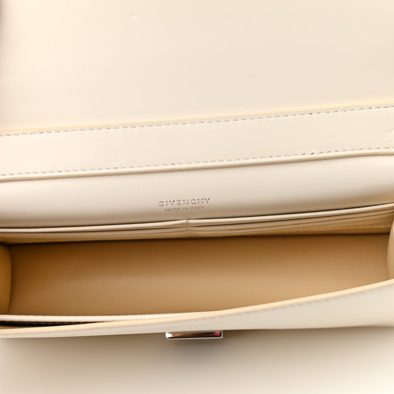 Givenchy Box Calfskin Medium 4G Shoulder Bag Ivory 5 of 10