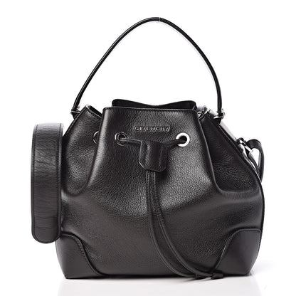 Givenchy Calfskin Small Lucrezia Drawstring Bucket Bag Black 4 of 13