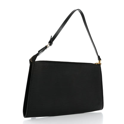 Louis Vuitton Epi Pochette Accessories 24 Black 2 of 8