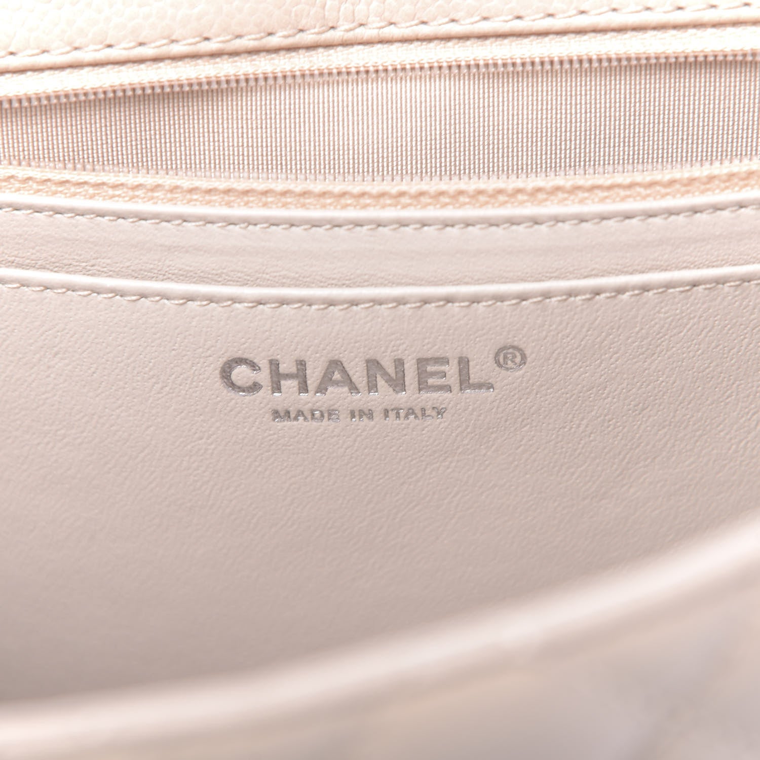 Chanel Caviar Quilted Jumbo Single Flap Beige Clair 5 of 10