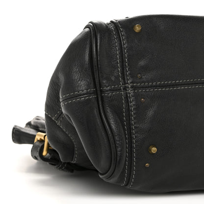 Chloe Grained Calfskin Paddington Tote Black 9 of 14