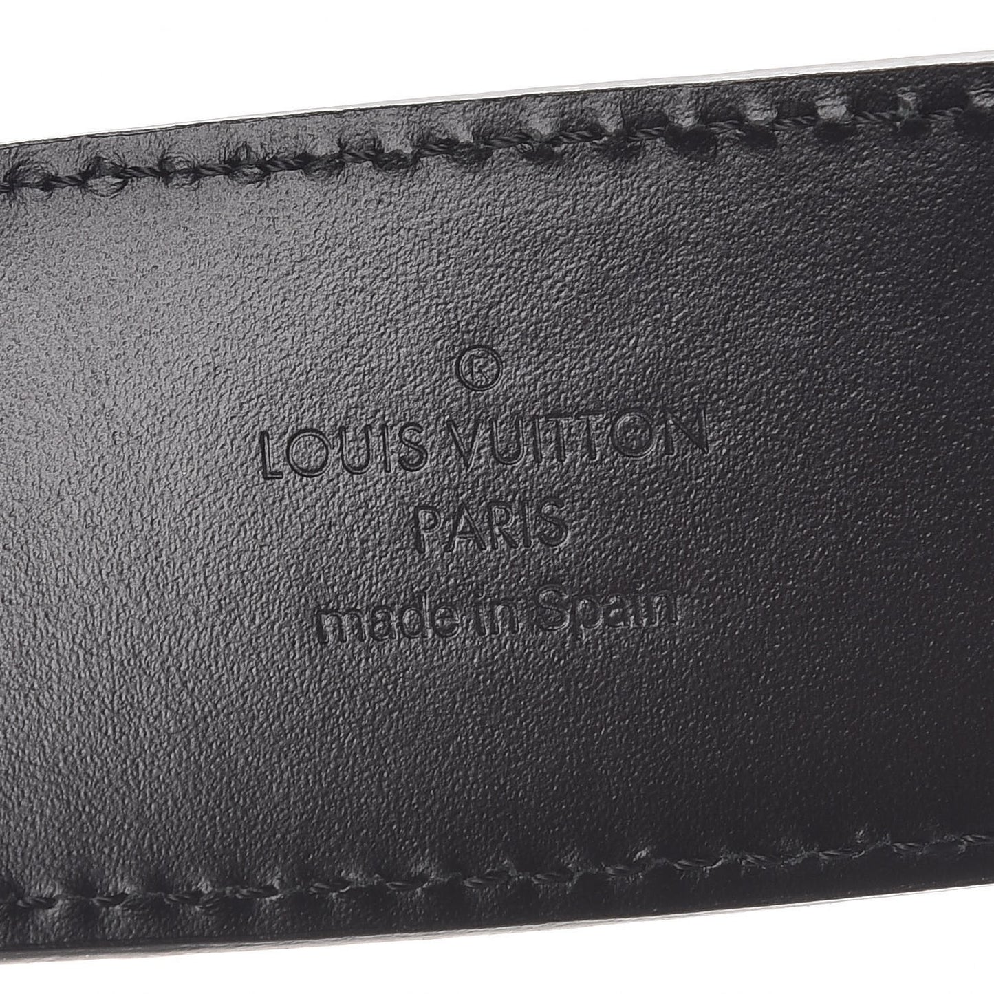 Suede Calfskin Mini Damier 40mm LV Initiales Belt 100 40 Carbone
