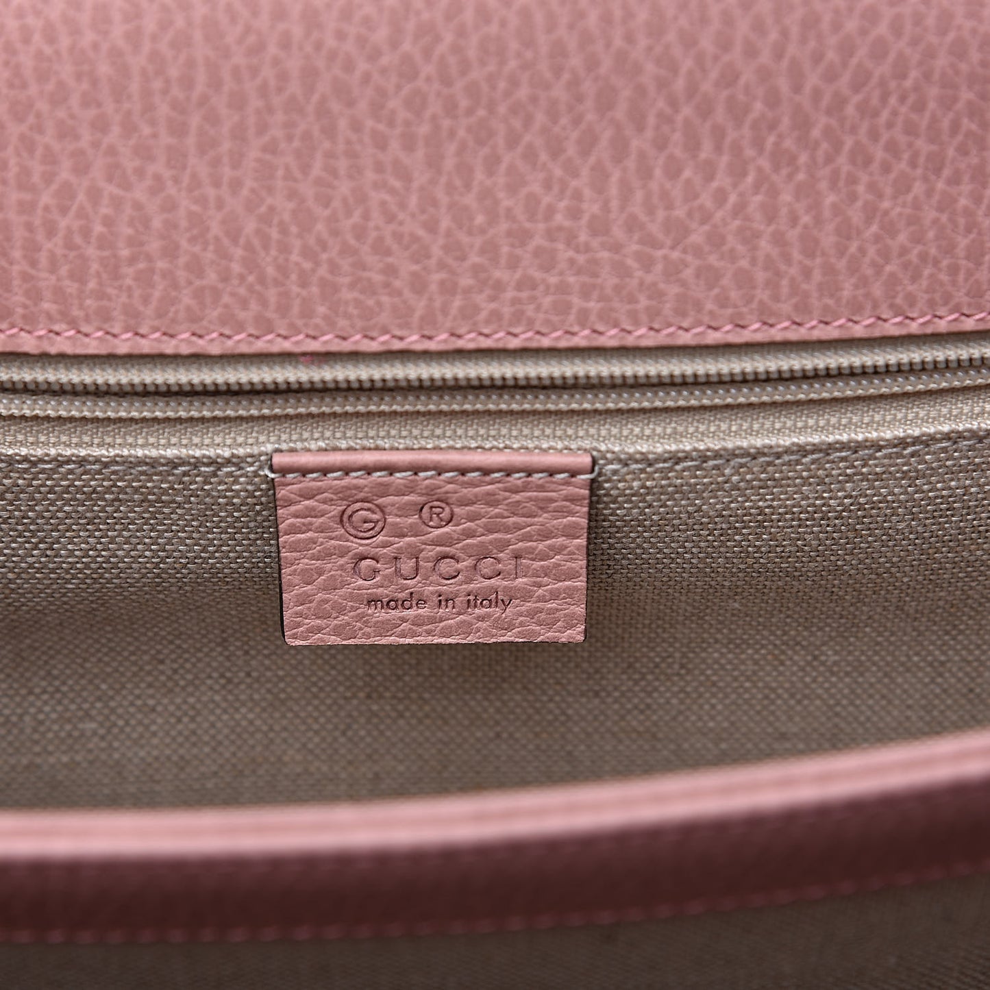 Dollar Calfskin Interlocking G Shoulder Bag Soft Pink