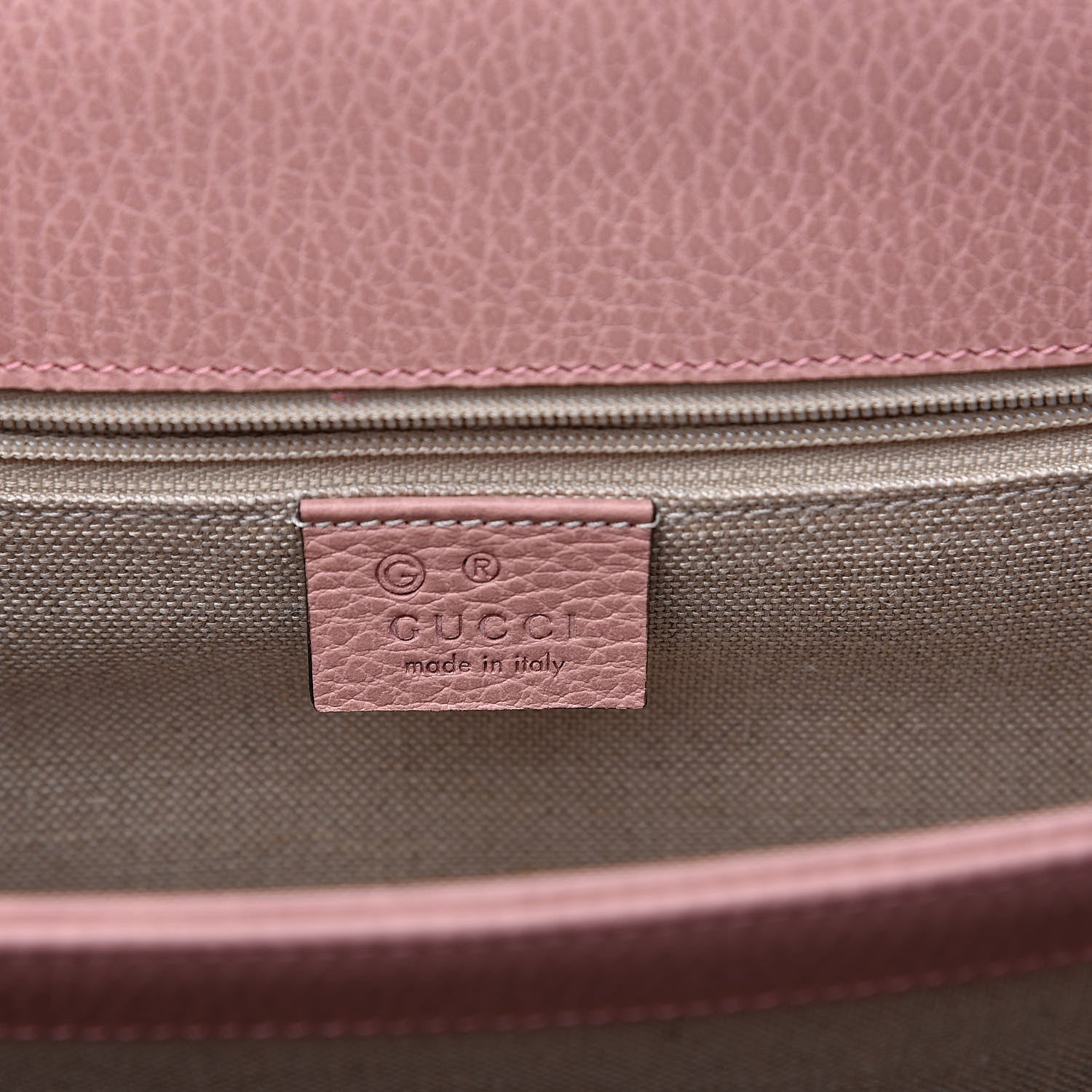 Gucci Dollar Calfskin Interlocking G Shoulder Bag Soft Pink 6 of 9