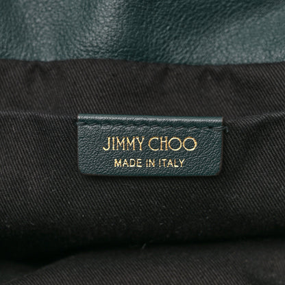 Jimmy Choo Calfskin Juno Bucket Bag Forest Green 6 of 9