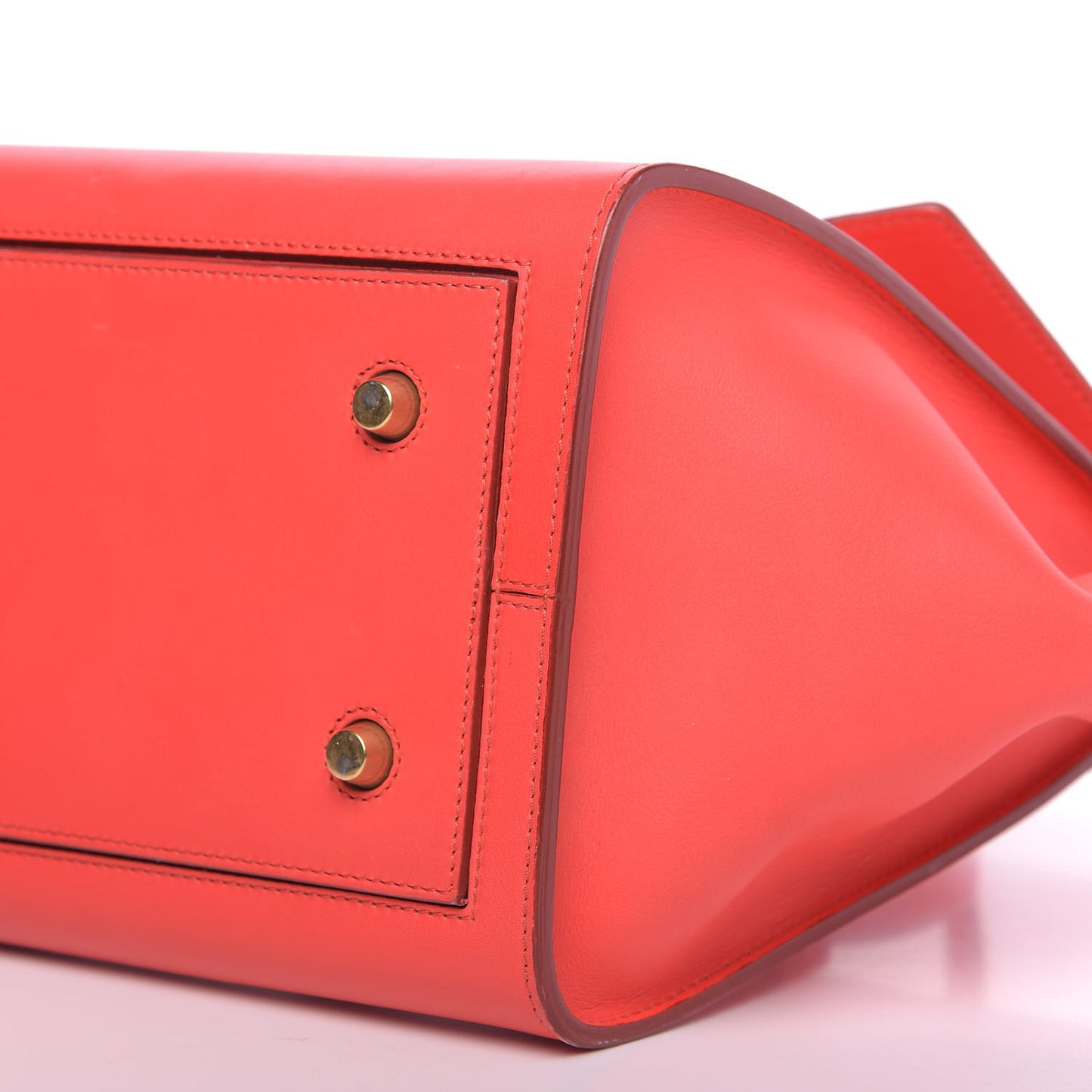 Smooth Calfskin Mini Tie Knot Tote Alizarin