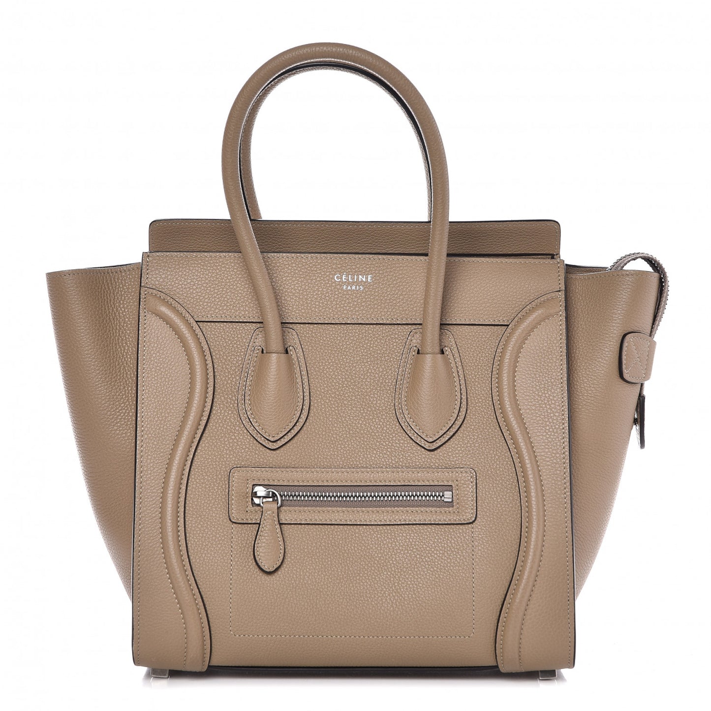 Drummed Calfskin Micro Luggage Dune