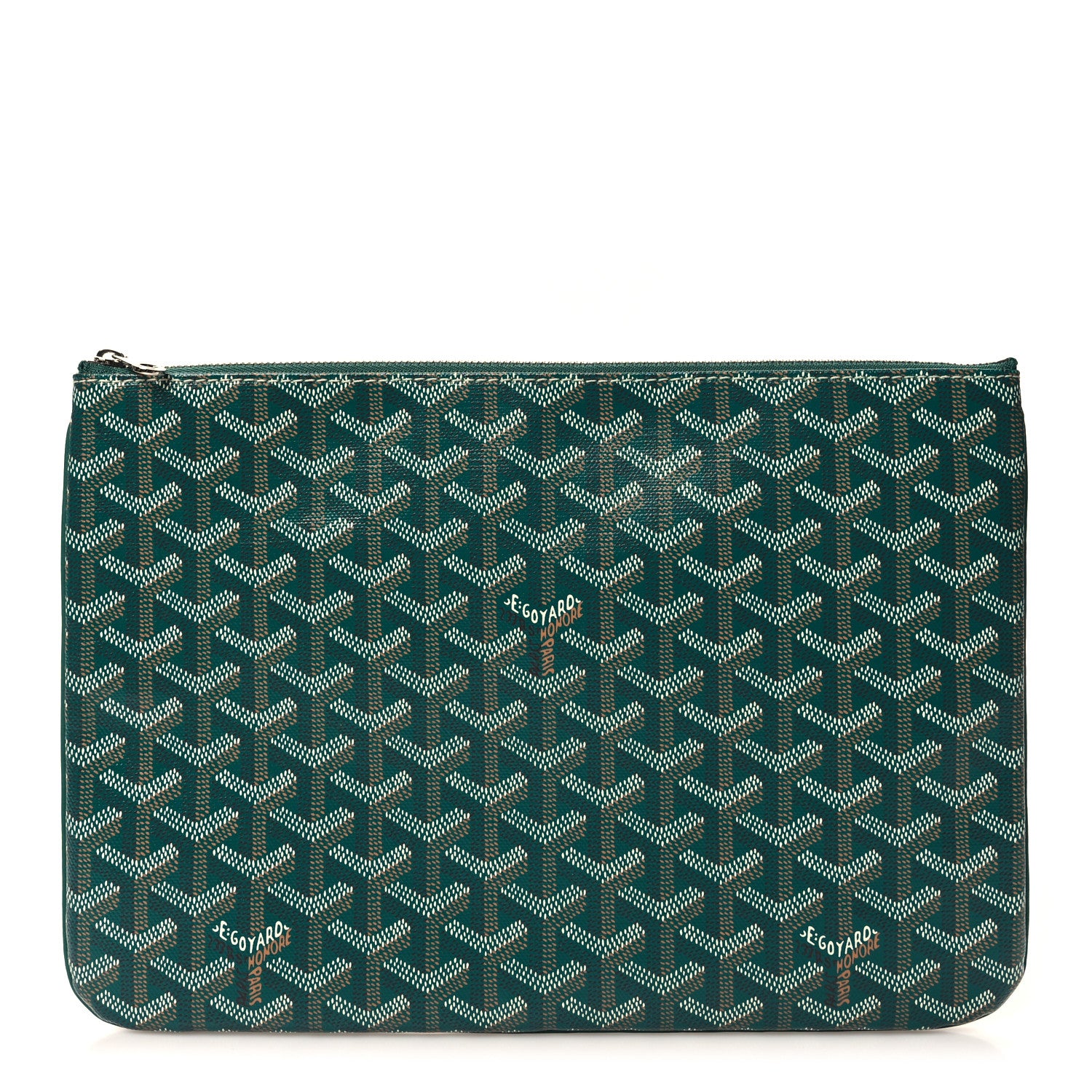 Goyard Goyardine Senat Pochette MM Green 1 of 7