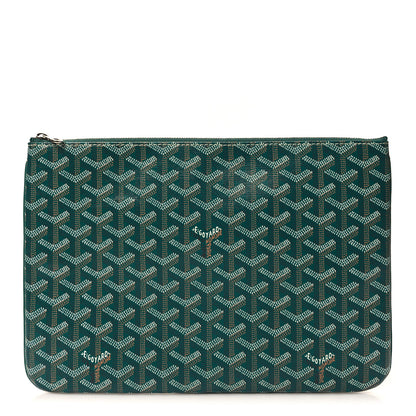Goyard Goyardine Senat Pochette MM Green 1 of 7