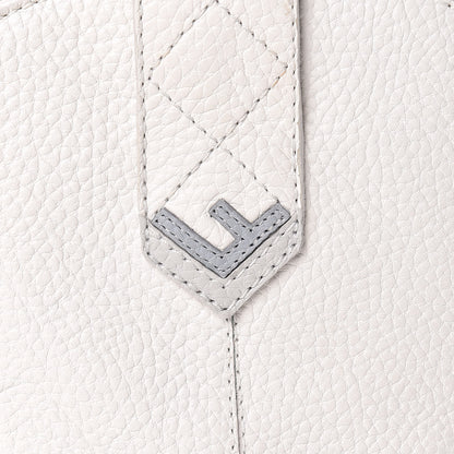 Fendi Grained Calfskin Cutwalk Ankle Boots 36.5 White 12 of 19