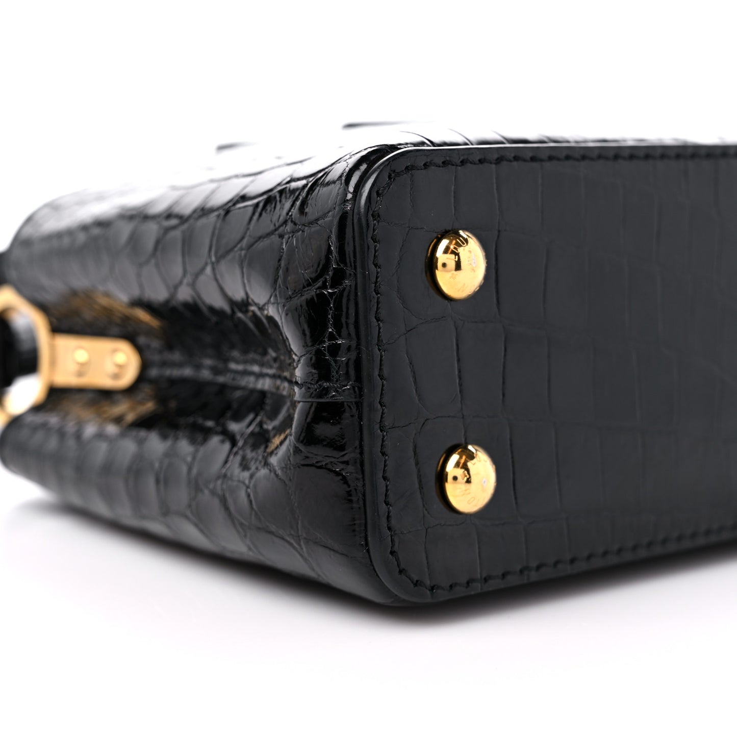 Crocodile Mini Capucines Black
