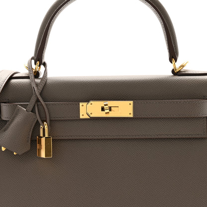 Hermes Epsom Kelly Sellier 28 Etain 8 of 11