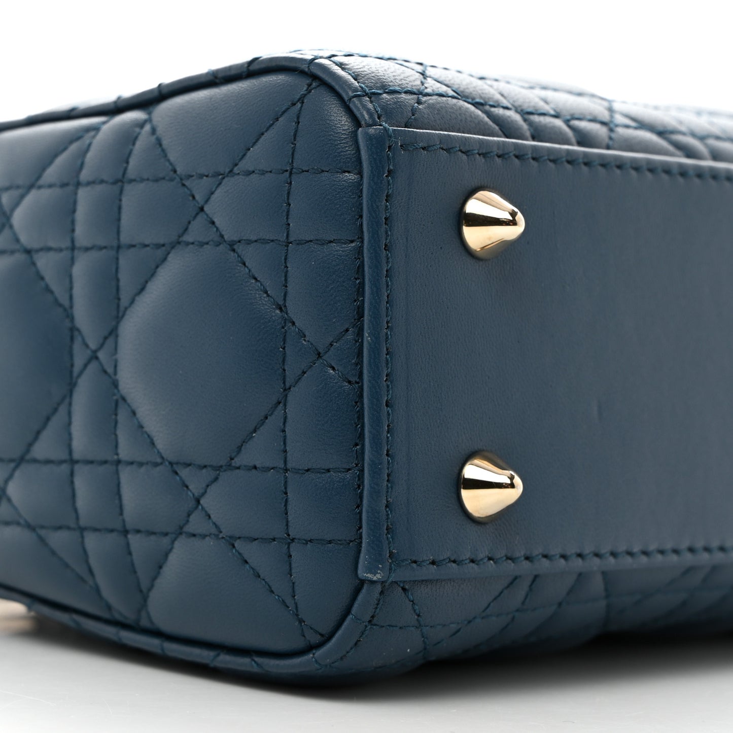 Lambskin Cannage Small My ABCDior My Lady Dior Deep Ocean