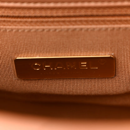 Chanel Lambskin Quilted Medium Chanel 19 Flap Brown 6 of 10