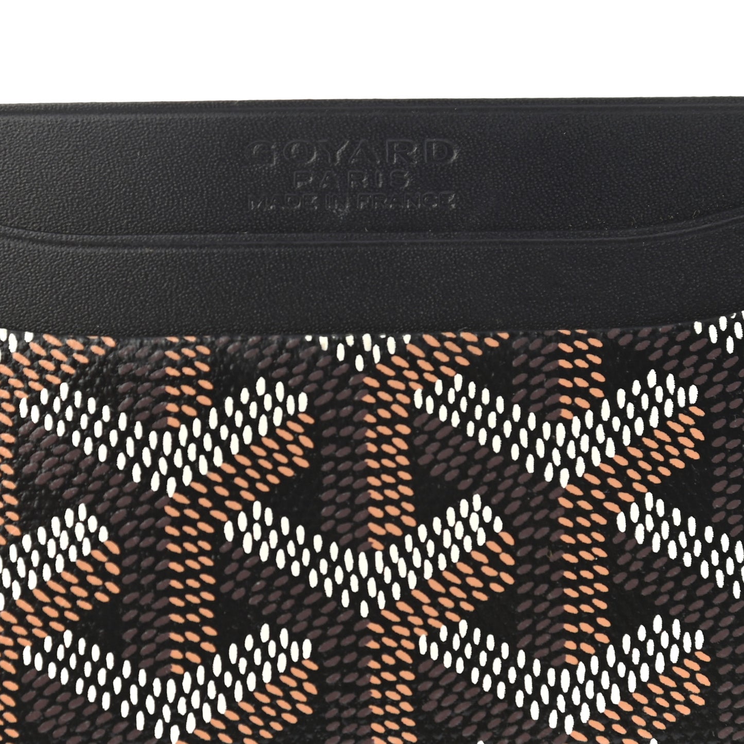 Goyardine Saint Sulpice Card Holder Black