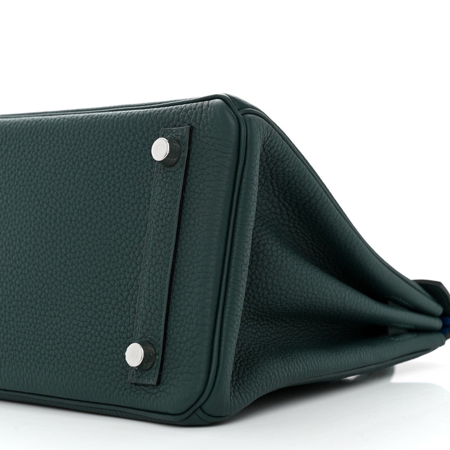 Hermes Togo Swift Officier Birkin 25 Vert Cypress Bleu Zellige 10 of 10