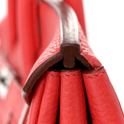 Hermes Taurillon Clemence Birkin 35 Bougainvillea 10 of 12