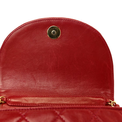 Chanel Lambskin Quilted Flap Tassel Camera Bag Red 12 of 21