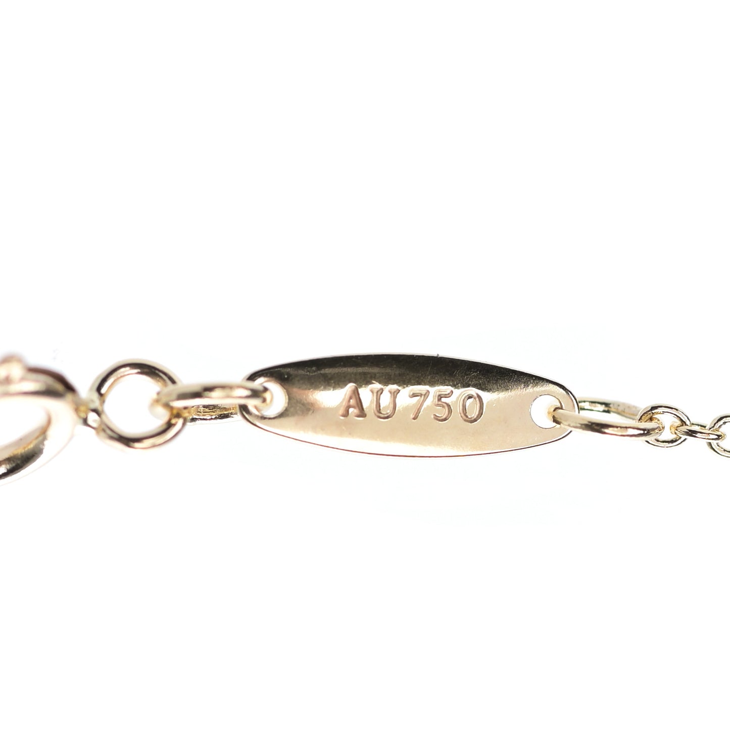 18K Yellow Gold 16mm Elsa Peretti Open Heart Pendant Necklace