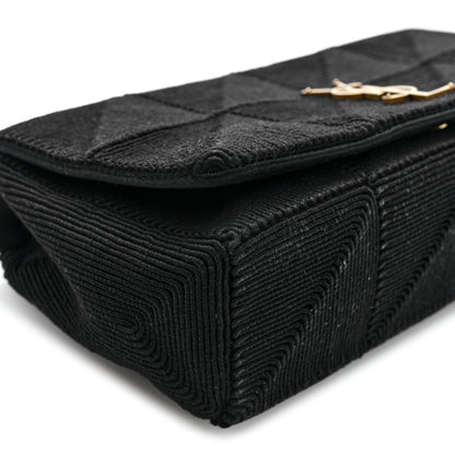 Saint Laurent Quilted Satin Monogram Medium Jamie Black 9 of 10