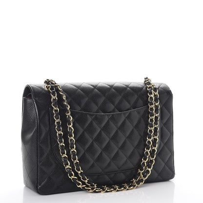 Chanel Caviar Quilted Maxi Double Flap Black 4 of 15