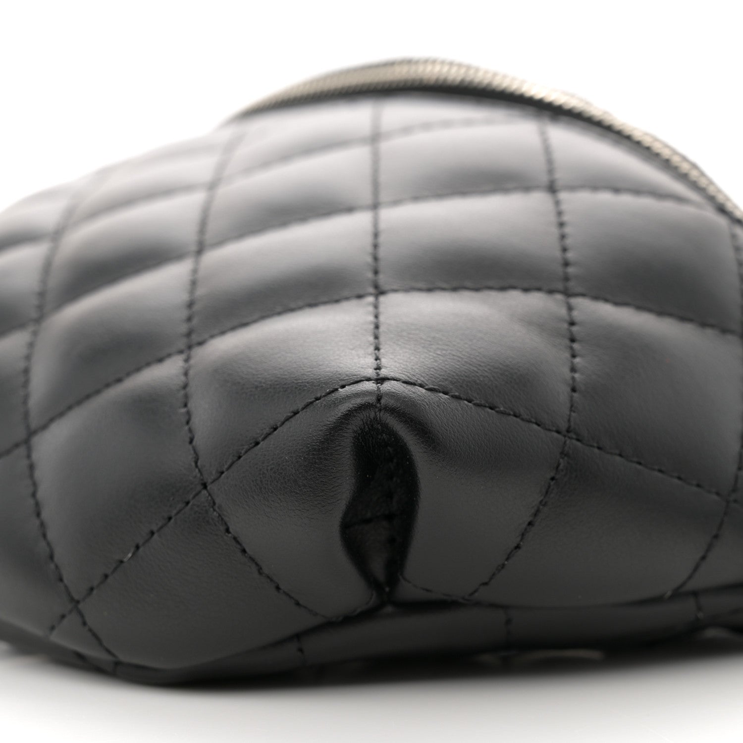 Chanel Calfskin Quilted Waist Belt Bag Black 10 of 10