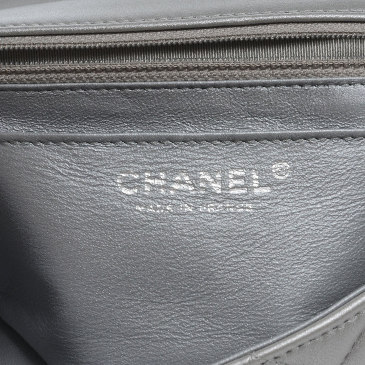 Chanel Lambskin Quilted Mini Flap Silver 7 of 8