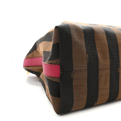 Fendi Pequin Cuoio Vegetale Large Hobo Tobacco Amarena 9 of 10