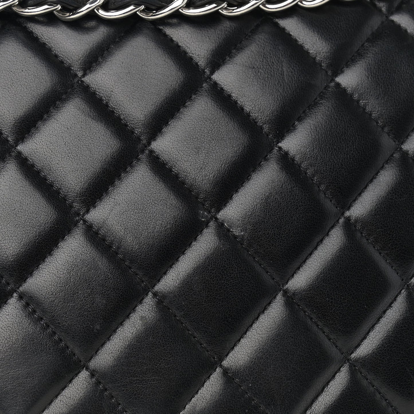 Lambskin Quilted Maxi Single Flap Black