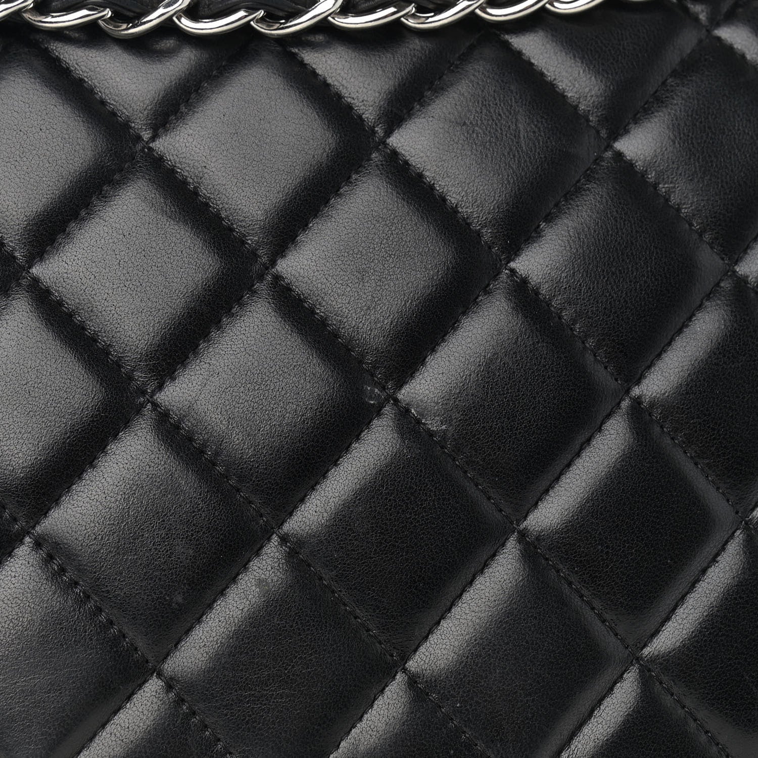 Chanel Lambskin Quilted Maxi Single Flap Black 13 of 14