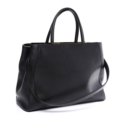 Fendi Vitello Elite Regular 2Jours Tote Black 2 of 11